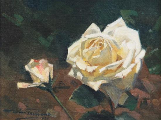 Dino Paravano (1935-) Study of a rose 7 x 9in.